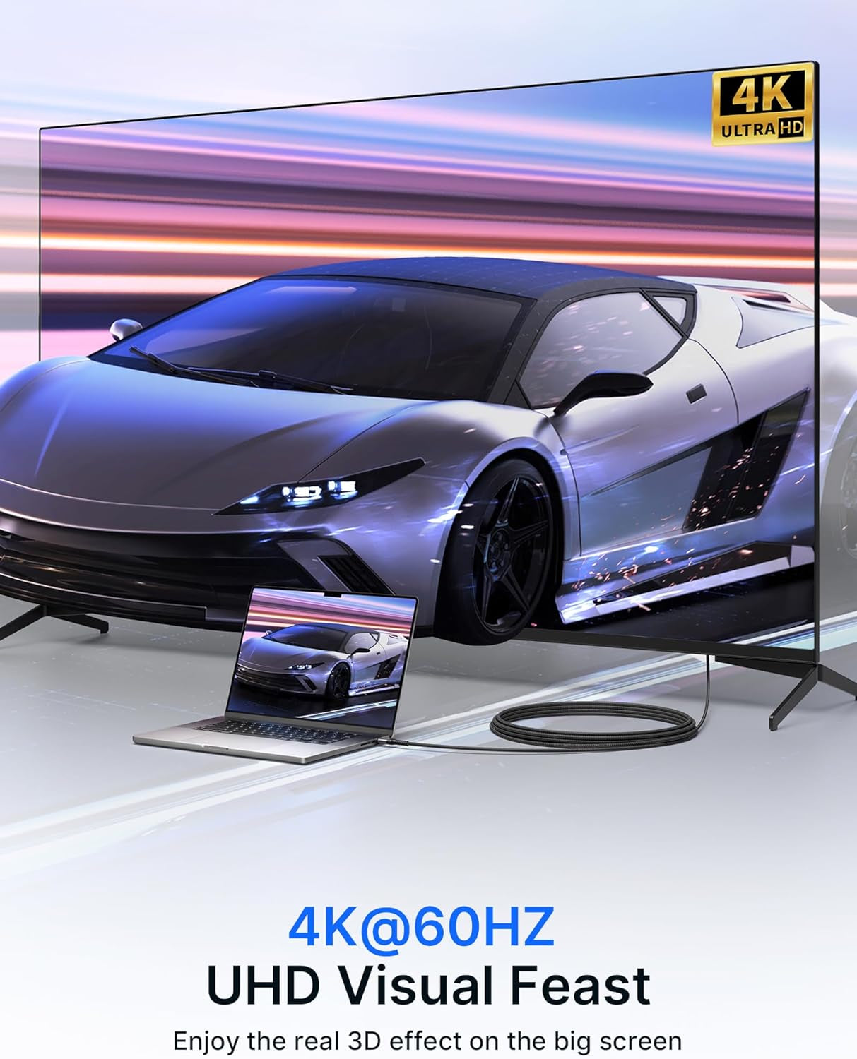 Mini HDMI to HDMI Cable 6FT β 4K@60Hz Ultra HD | Braided Nylon, Aluminum Shell | High-Speed HDMI 2.0 for Camera, Tablet, Laptop, Raspberry Pi β Gray