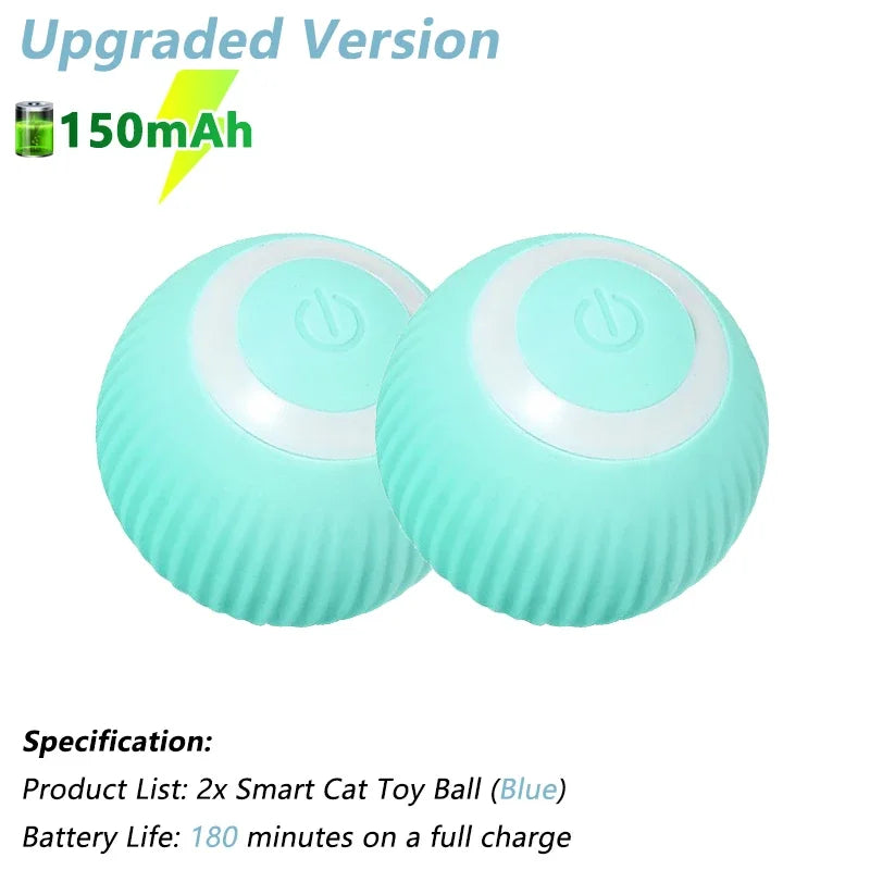 Smart Electric Rolling Cat Ball β Interactive Automatic Rotating Toy for Active Cats & Fun Playtime
