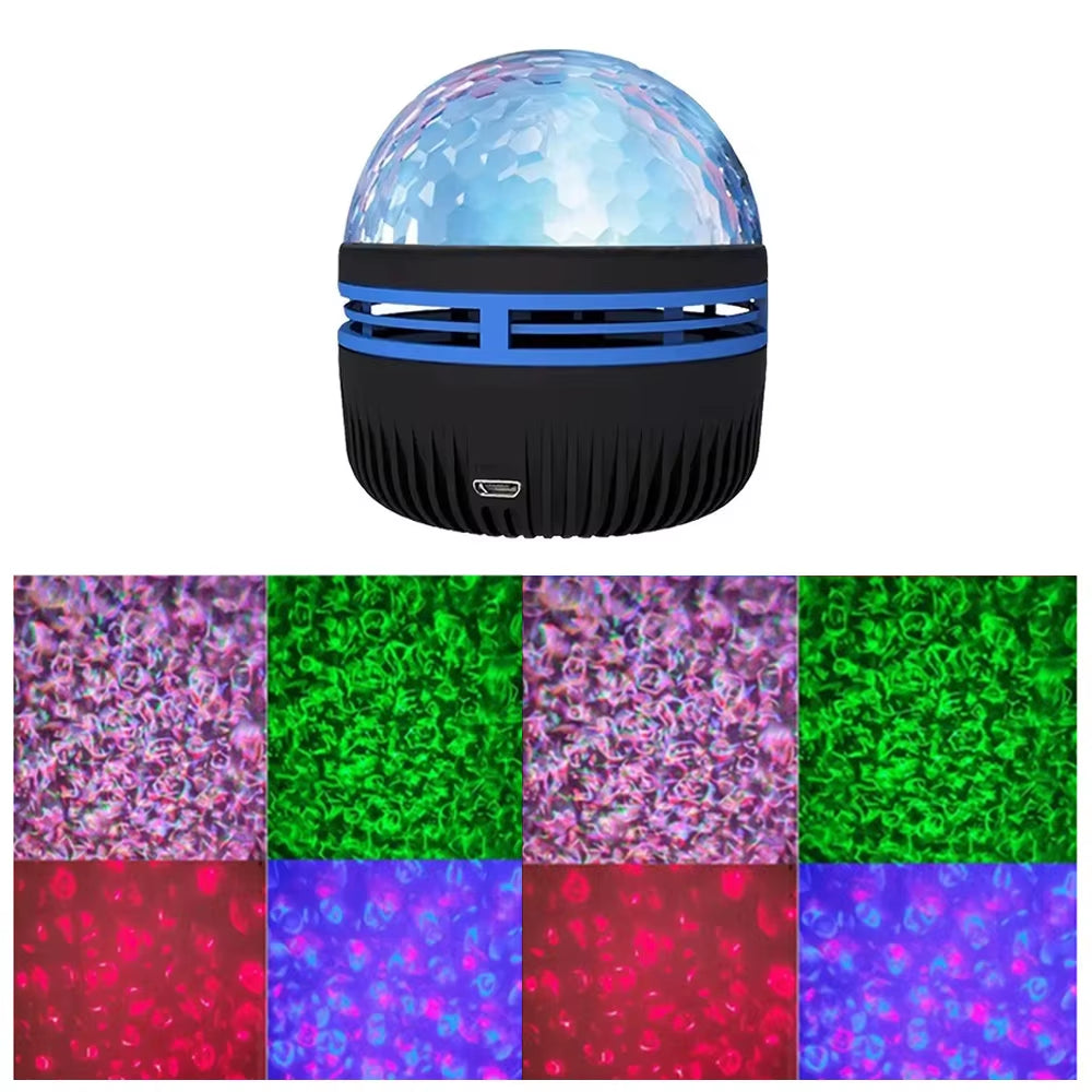USB Aurora Projection Mini Lamp – Creative Ambient Night Light | Ground Projector for Bedrooms, Photoshoots, or Birthday Gifts