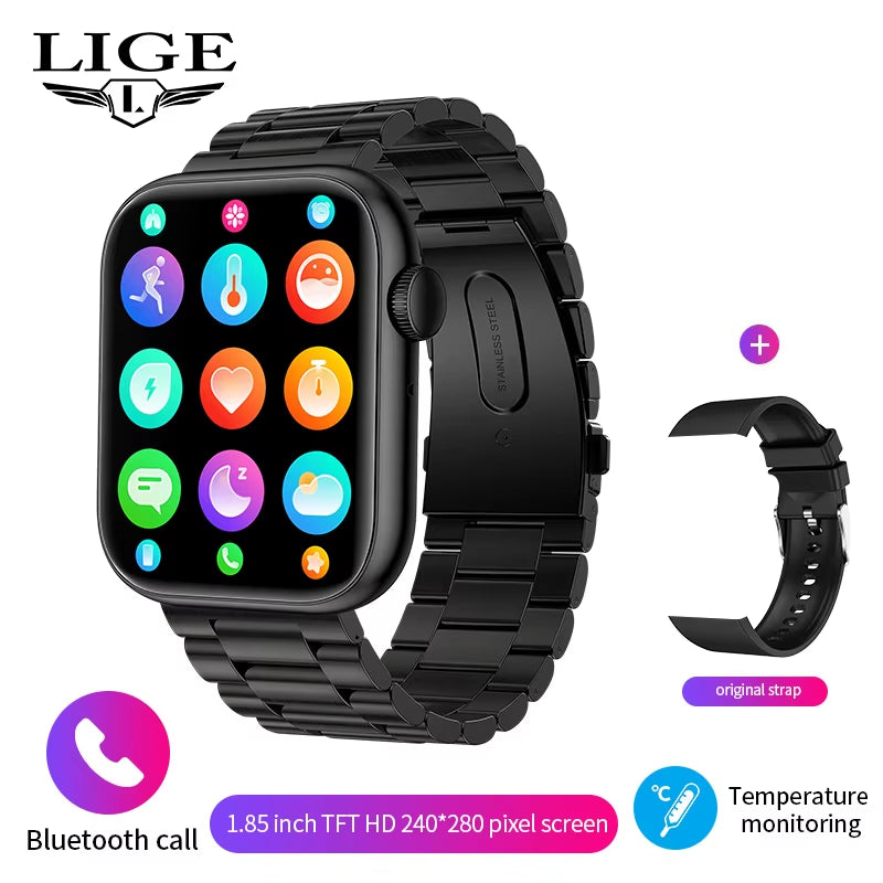 2025 Smartwatch with Wireless Charging β Bluetooth Calling, Custom Watch Faces | Fitness Tracker for Men & Women