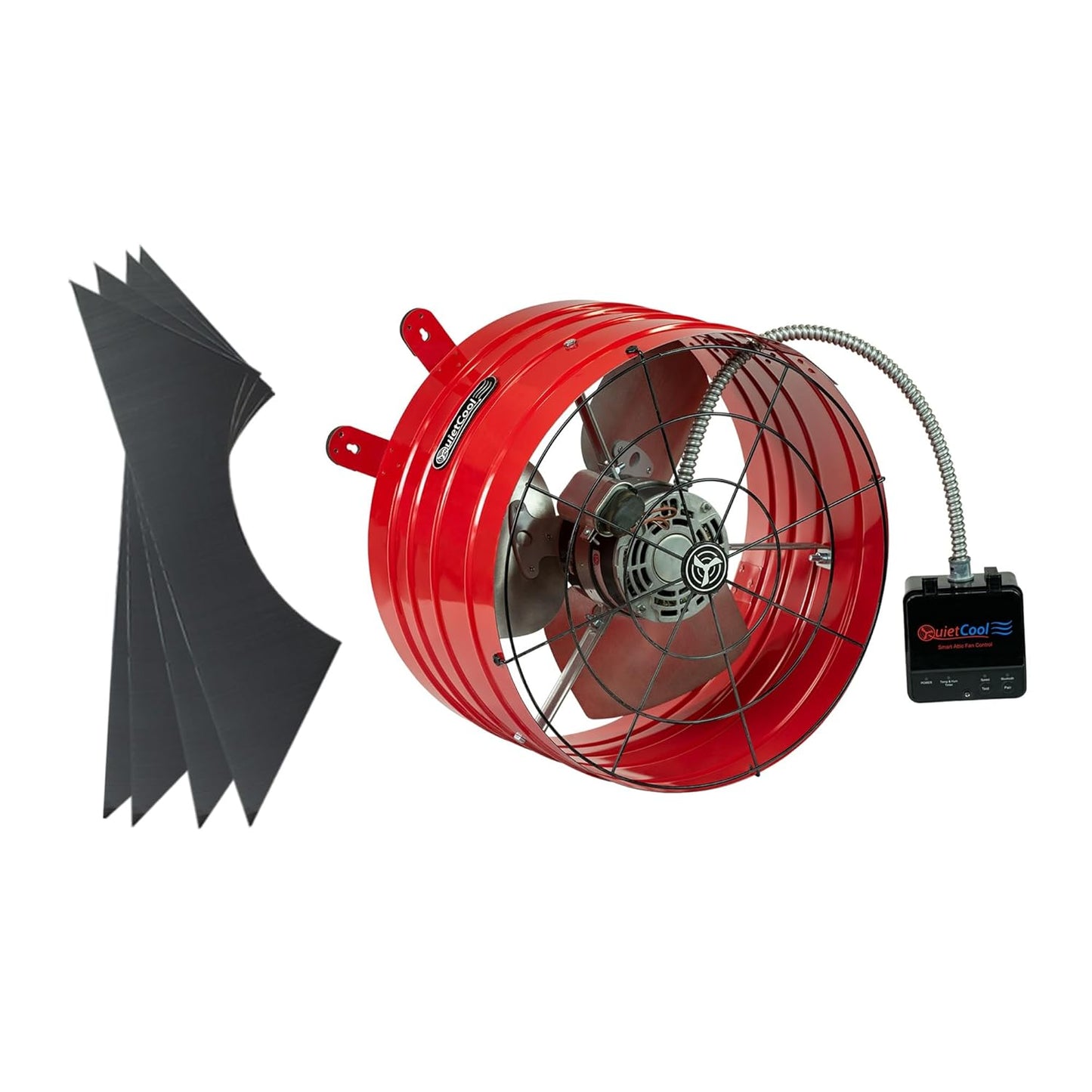 AFG SMT PRO-3.0 Smart Attic Fan for Gable Vents – 2940 CFM High-Performance Cooling – App-Controlled Thermostat & Humidistat – 20ft Power Cord, Plug-and-Play, Dual Speed