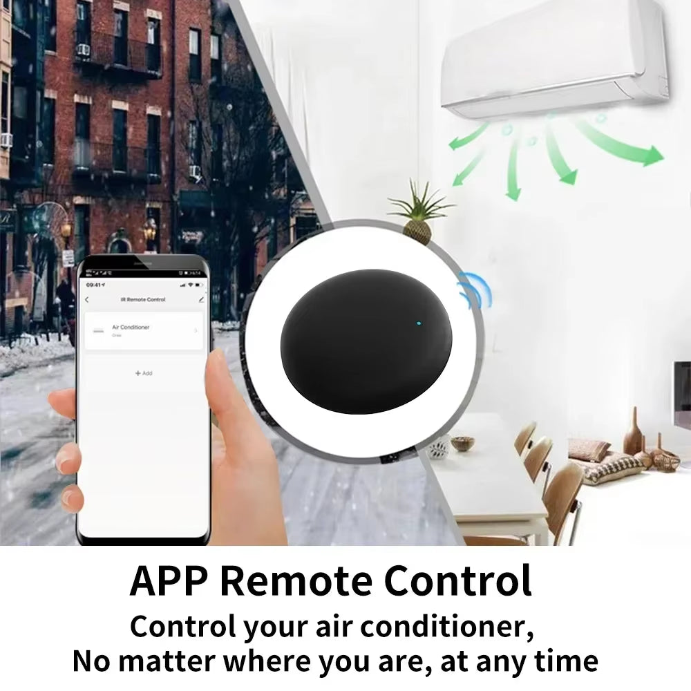 Tuya WiFi Smart Universal IR Remote Control for TV & AC – Works with Alexa, Google Home & Yandex