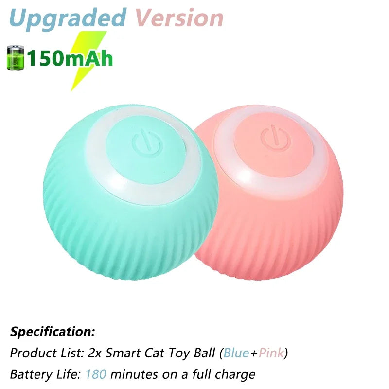 Smart Electric Rolling Cat Ball β Interactive Automatic Rotating Toy for Active Cats & Fun Playtime