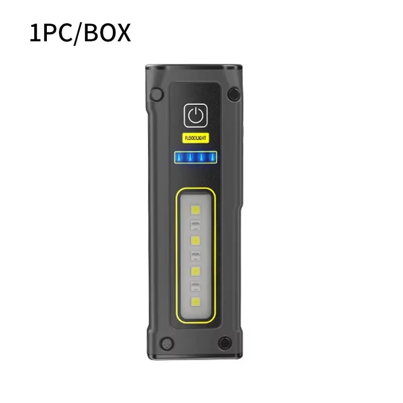 Super Bright LED Work Lamp with Magnet, SOS Alarm, Keychain Power Bank, Waterproof Emergency Flashlight