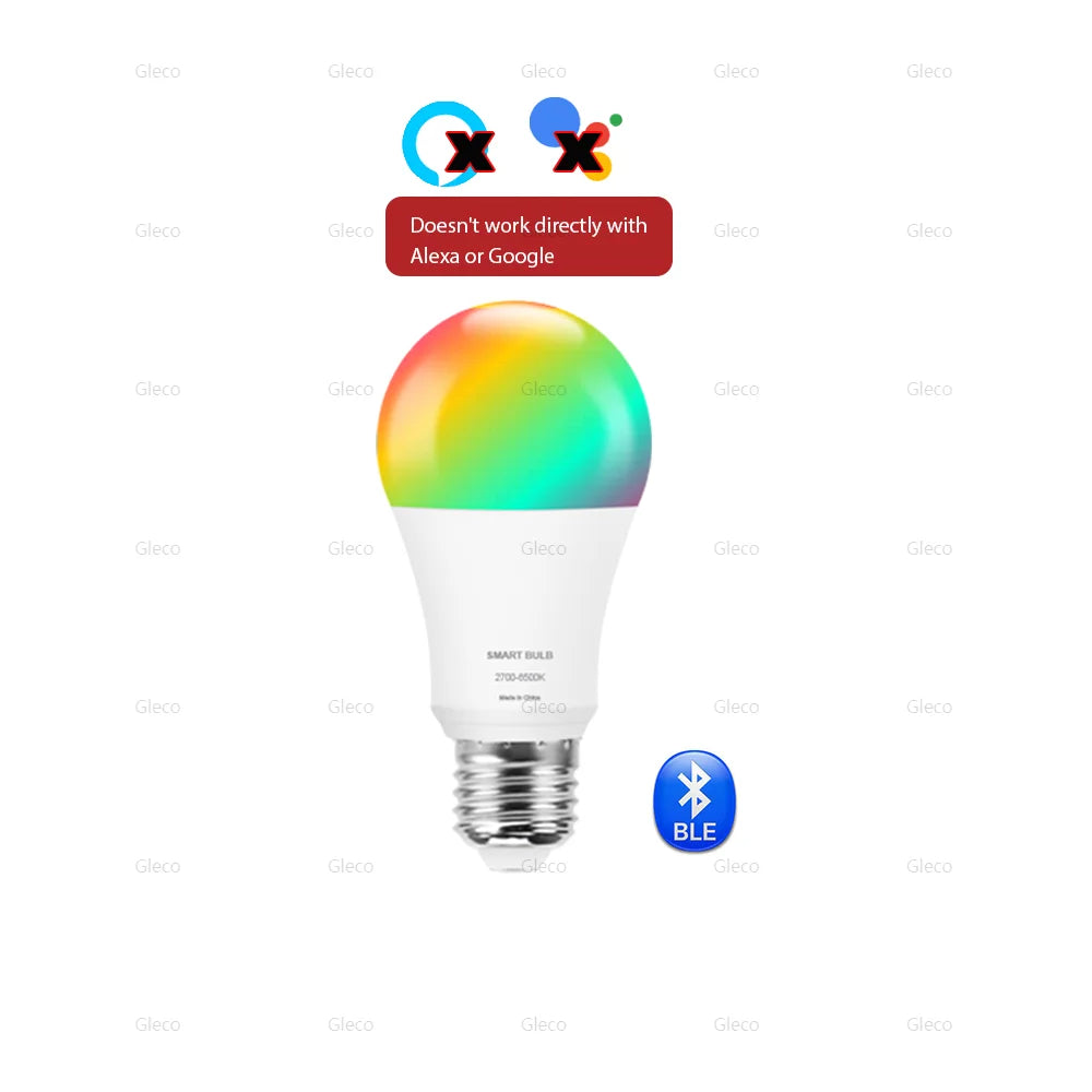 Tuya Smart LED Bulb – Bluetooth & WiFi Enabled, Dimmable E27 Light, Compatible with Alexa & Google, 110V/220V Smart Home Lighting