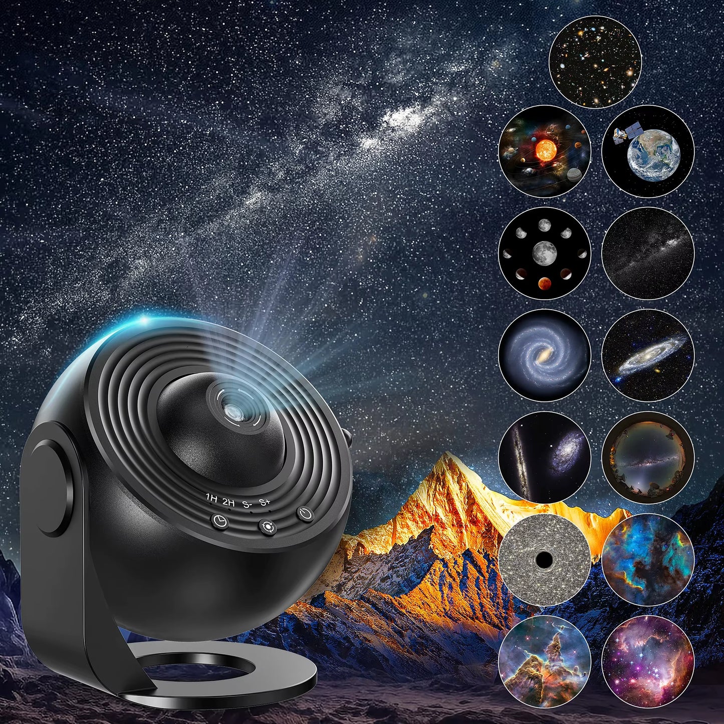 Galaxy Projector Night Light – 360° Rotating Starry Sky LED Lamp for Kids’ Bedrooms, Home Decor & Perfect Gifts