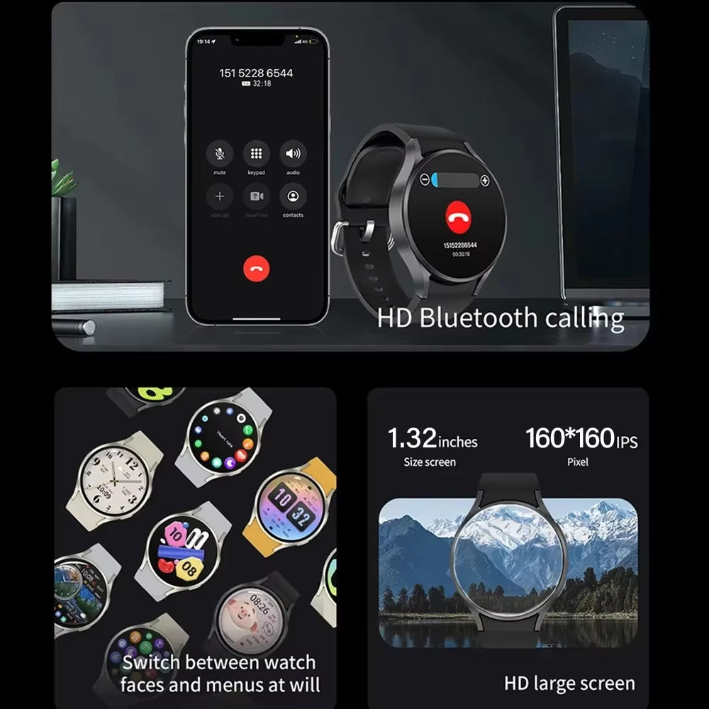 2025 New 6 Smartwatch ā Bluetooth Calling, Health Monitoring & Alarm | Stylish Sports Watch for Men & Women