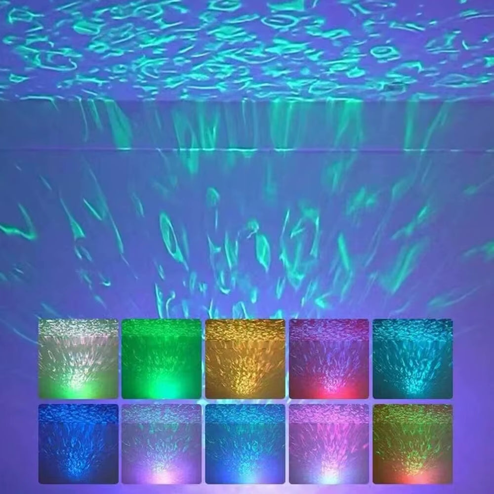 USB Aurora Projection Mini Lamp – Creative Ambient Night Light | Ground Projector for Bedrooms, Photoshoots, or Birthday Gifts