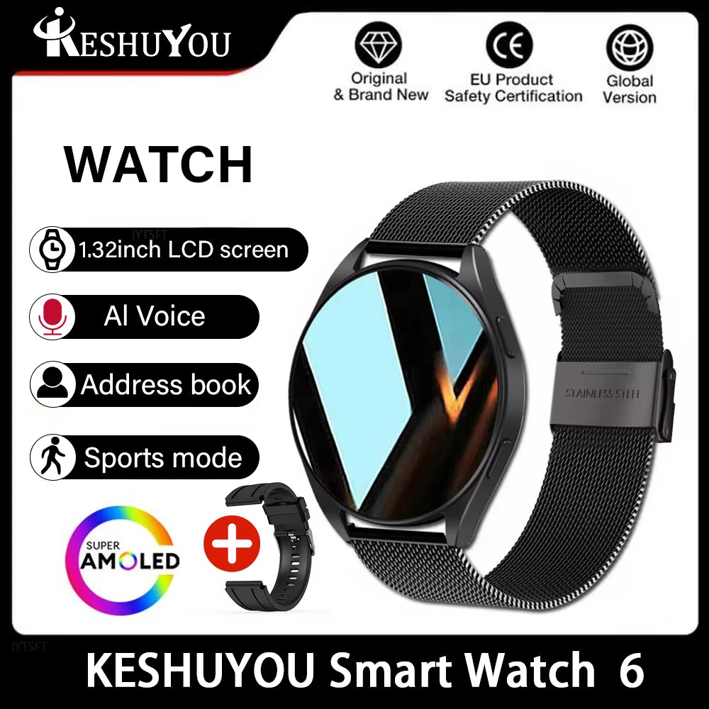 2025 New 6 Smartwatch ā Bluetooth Calling, Health Monitoring & Alarm | Stylish Sports Watch for Men & Women