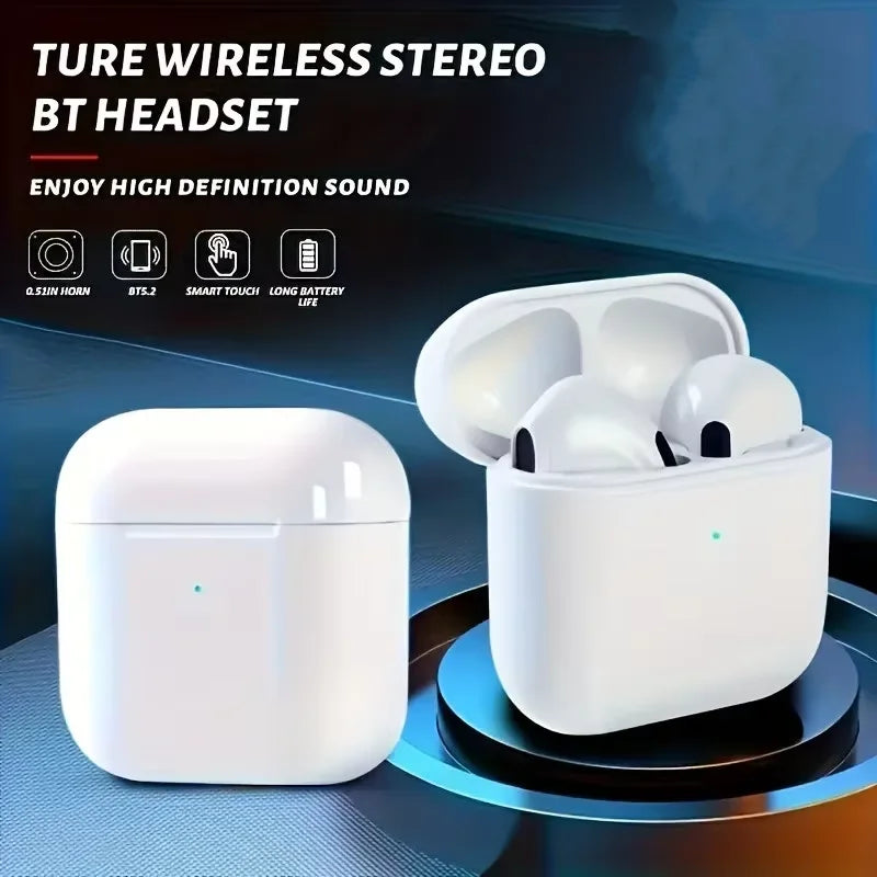 TWS Semi-In-Ear Bluetooth Wireless Headphones – Noise-Cancelling, Long Battery Life, Large Capacity Battery