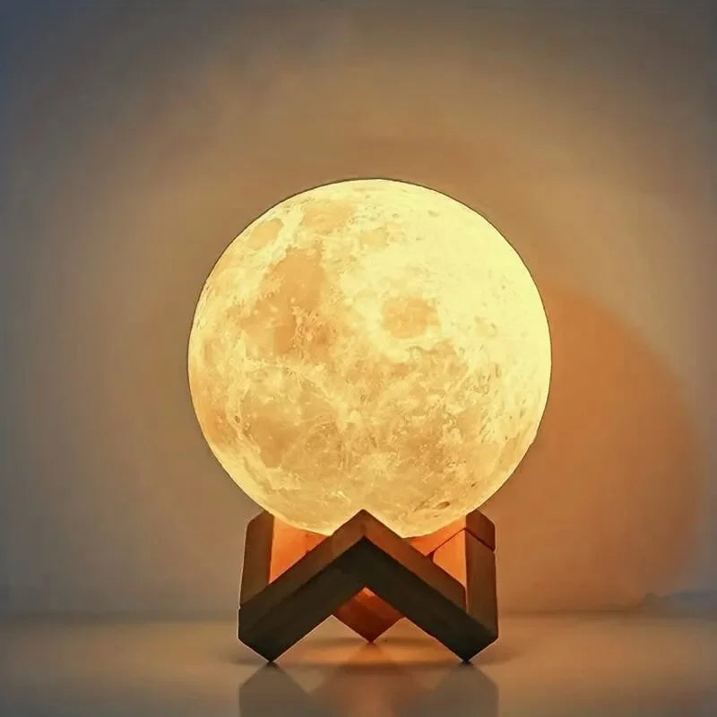 LED Moon Galaxy Night Light – DIY Warm Light Lunar Lamp for Girls, Boys, Kids, Women – Birthday Gift & Bedroom Decoration