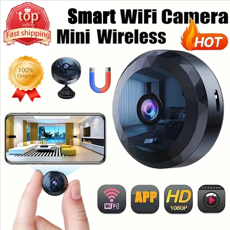 Wireless WiFi A11 1080P HD Mini Security Camera – Rechargeable Battery, Motion Detection, and Remote Monitoring