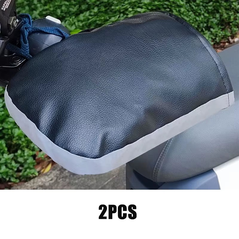 Winter Motorcycle Handlebar Muffs – Waterproof Handmuffs, Gloves, and Warmers for Motorbike & Bicycle Handlebar Covers