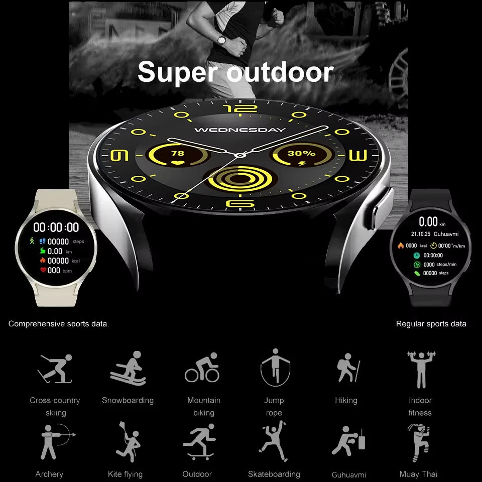 2025 New 6 Smartwatch ā Bluetooth Calling, Health Monitoring & Alarm | Stylish Sports Watch for Men & Women
