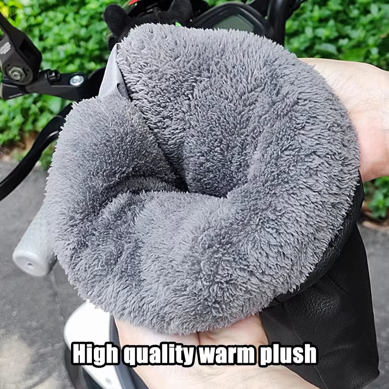 Winter Motorcycle Handlebar Muffs – Waterproof Handmuffs, Gloves, and Warmers for Motorbike & Bicycle Handlebar Covers