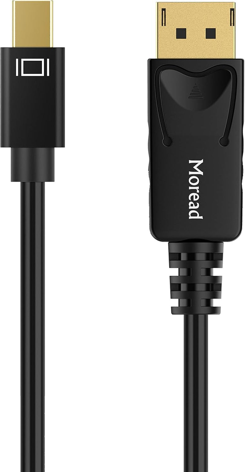 6ft Mini DisplayPort to DisplayPort Cable – Gold-Plated, 4K@60Hz & 2K@144Hz, Black