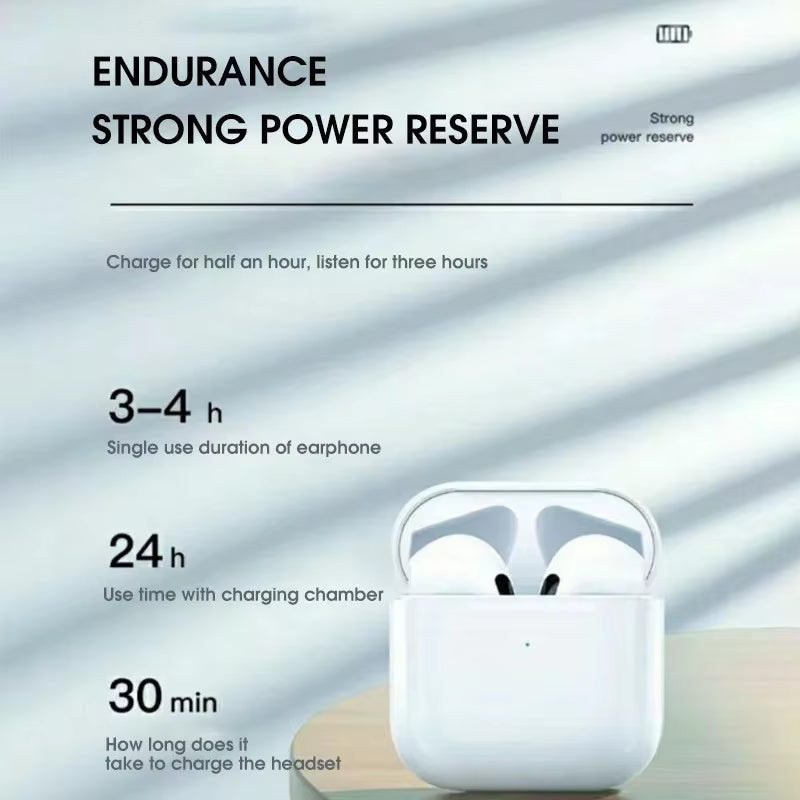 TWS Semi-In-Ear Bluetooth Wireless Headphones – Noise-Cancelling, Long Battery Life, Large Capacity Battery