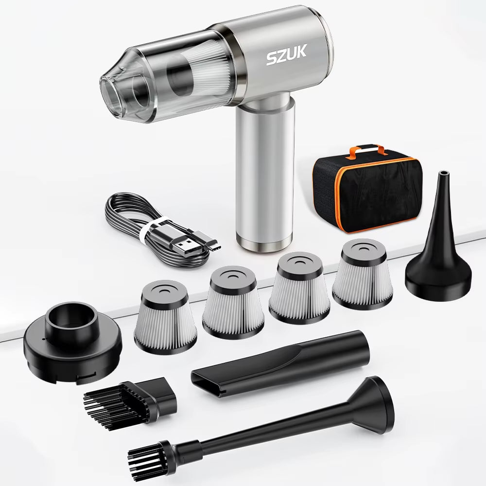 Car Vacuum Cleaner – Strong Suction, Wireless & Portable Mini Handheld Vacuum for Car, Home & Keyboard Cleaning