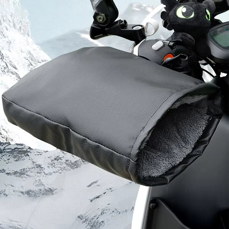 Winter Motorcycle Handlebar Muffs – Waterproof Handmuffs, Gloves, and Warmers for Motorbike & Bicycle Handlebar Covers