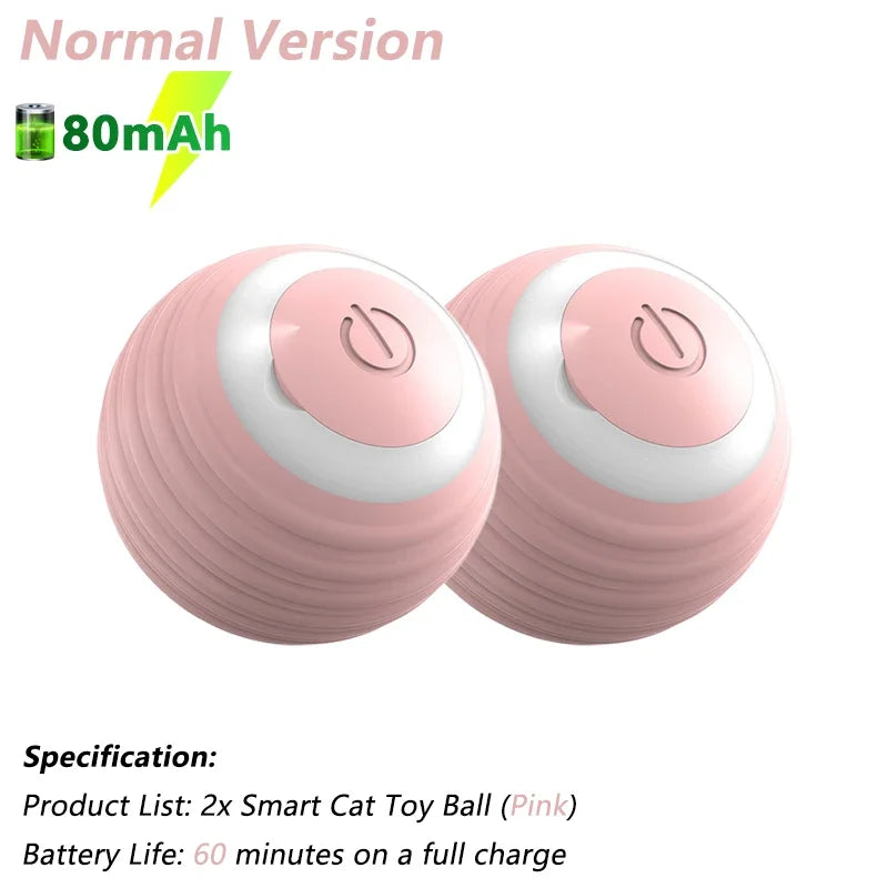 Smart Electric Rolling Cat Ball β Interactive Automatic Rotating Toy for Active Cats & Fun Playtime