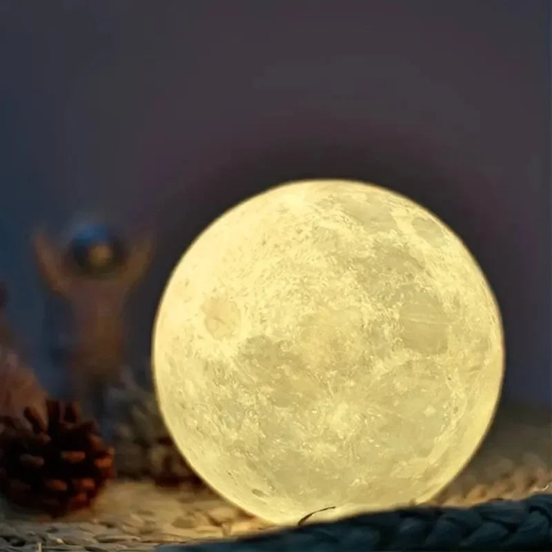 LED Moon Galaxy Night Light – DIY Warm Light Lunar Lamp for Girls, Boys, Kids, Women – Birthday Gift & Bedroom Decoration