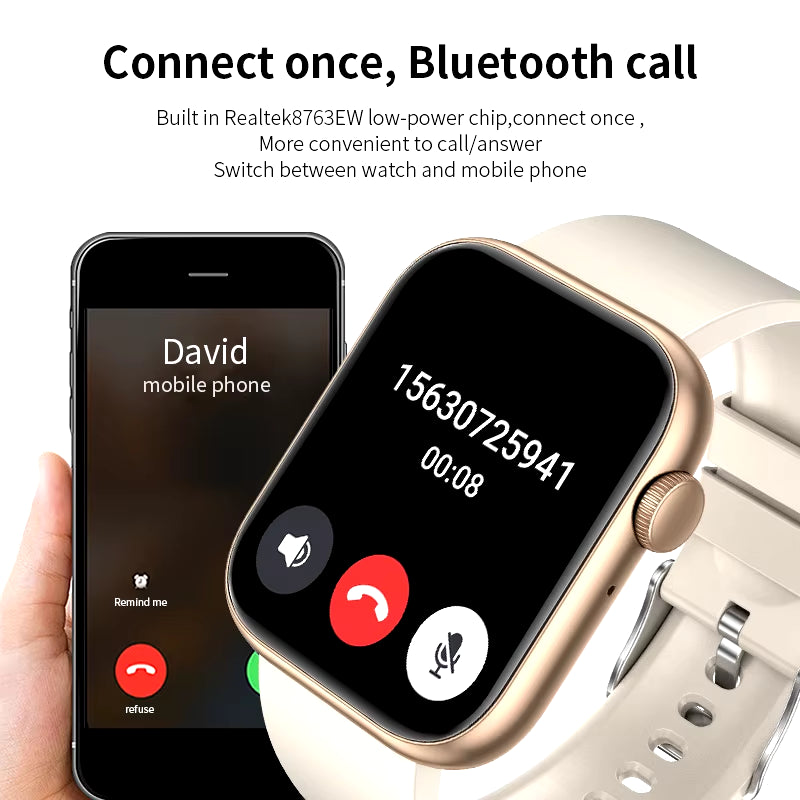 2025 Smartwatch with Wireless Charging β Bluetooth Calling, Custom Watch Faces | Fitness Tracker for Men & Women