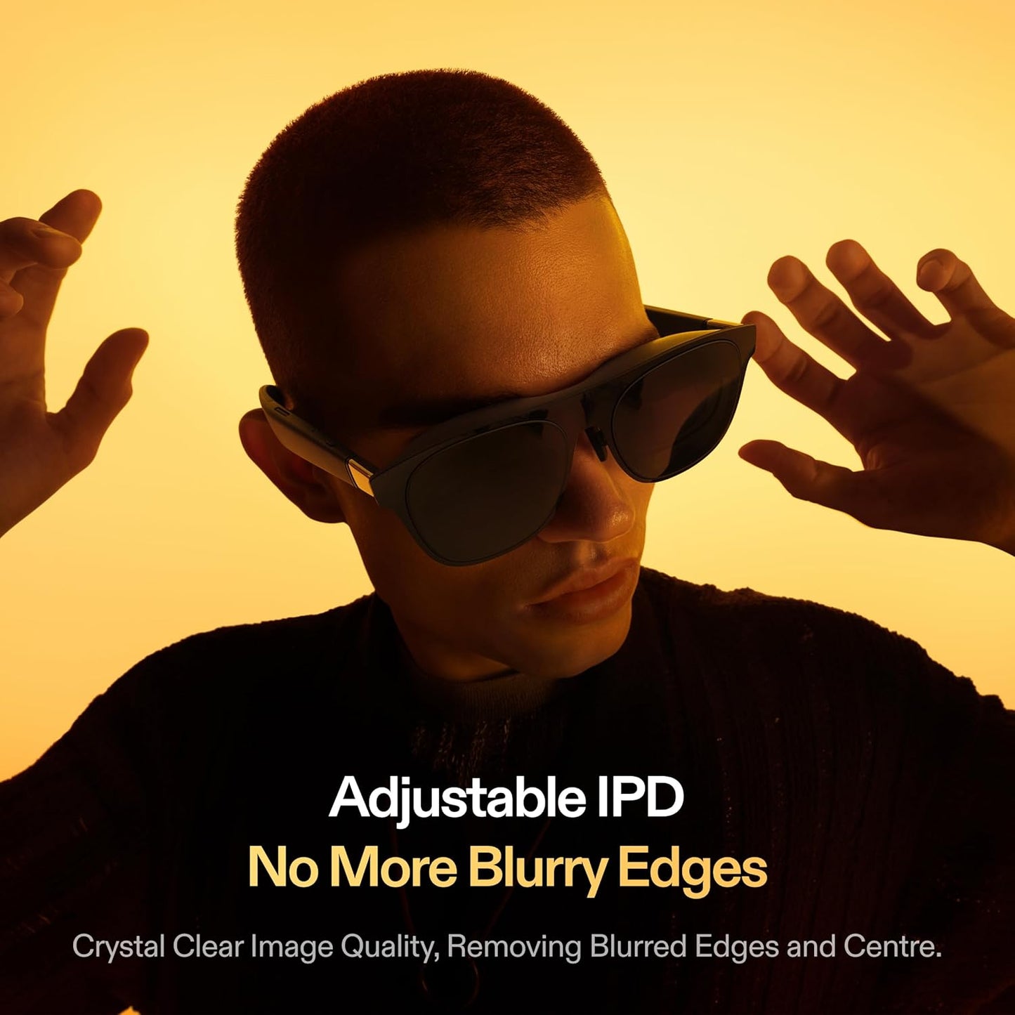 One AR Smart Glasses with X1 Chip – 147" 120Hz HD Display, 3DoF Motion, Adjustable Lens Transparency & Premium Audio | Compatible with iPhone 16/15, Steam Deck, ROG, Mac, PC, Android & iOS