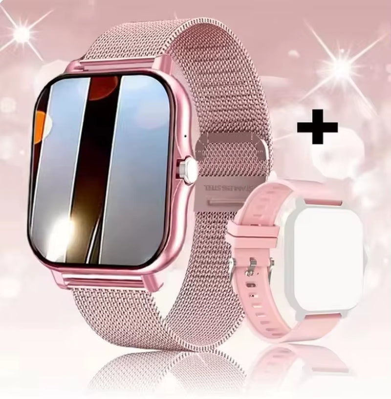 2025 New Smart Bluetooth Call & Message Reminder Watch – Full Touch Screen Fitness Tracker for Men & Women, Perfect Gift