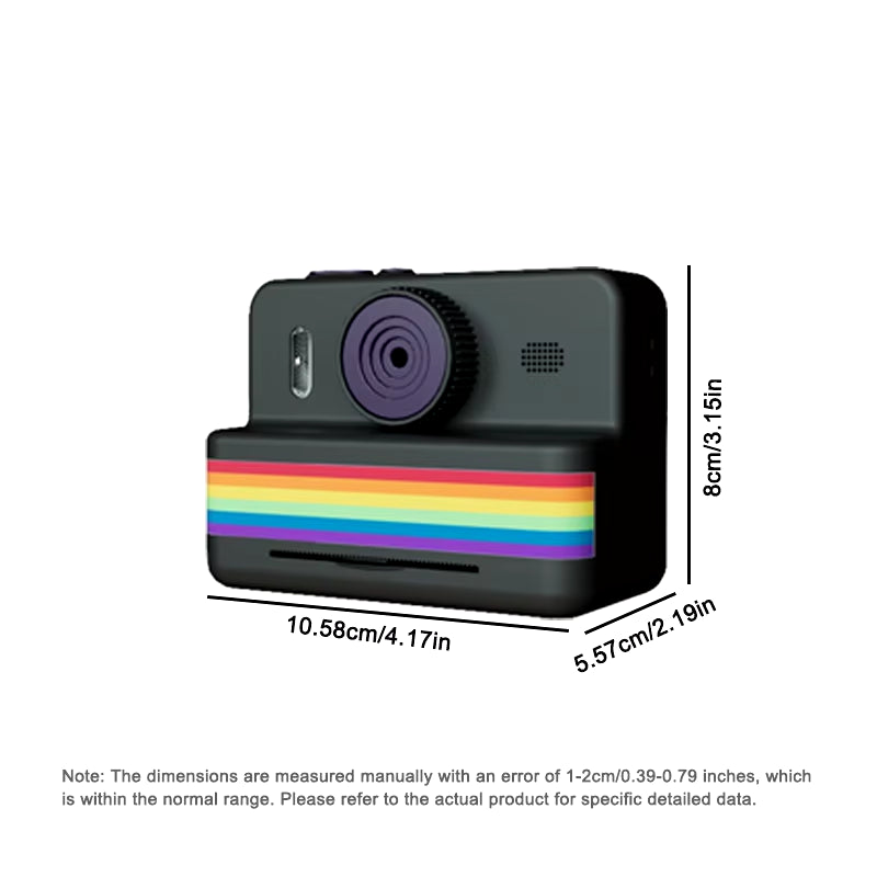 Digital Kids Camera with Mini Thermal Printer – Portable Instant Photo Printer, 2.8" Screen, HD Video, Fun Gift Toy for Children