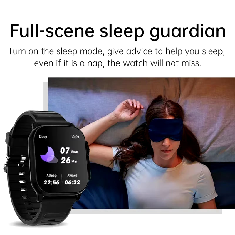 T900 Ultra Smartwatch – Bluetooth Calling, Fitness Tracker, Heart Rate Monitor, Message Alerts | Compatible with Android & iOS – Unisex