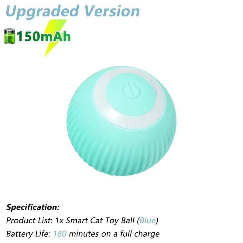 Smart Electric Rolling Cat Ball β Interactive Automatic Rotating Toy for Active Cats & Fun Playtime