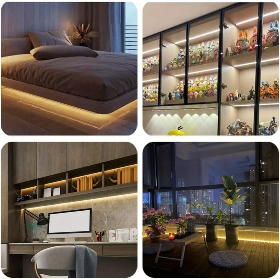 Neon LED Light Strip 5V USB – Smart Gesture Sensor, Dimmer Switch, Flexible Waterproof Silicone Rope Tube for Room Decoration