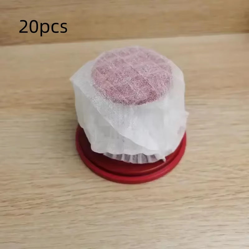 20-Pack Disposable Vacuum Cleaner Filter Covers – Washable Non-Woven Fabric Protectors for Handheld Vacuums