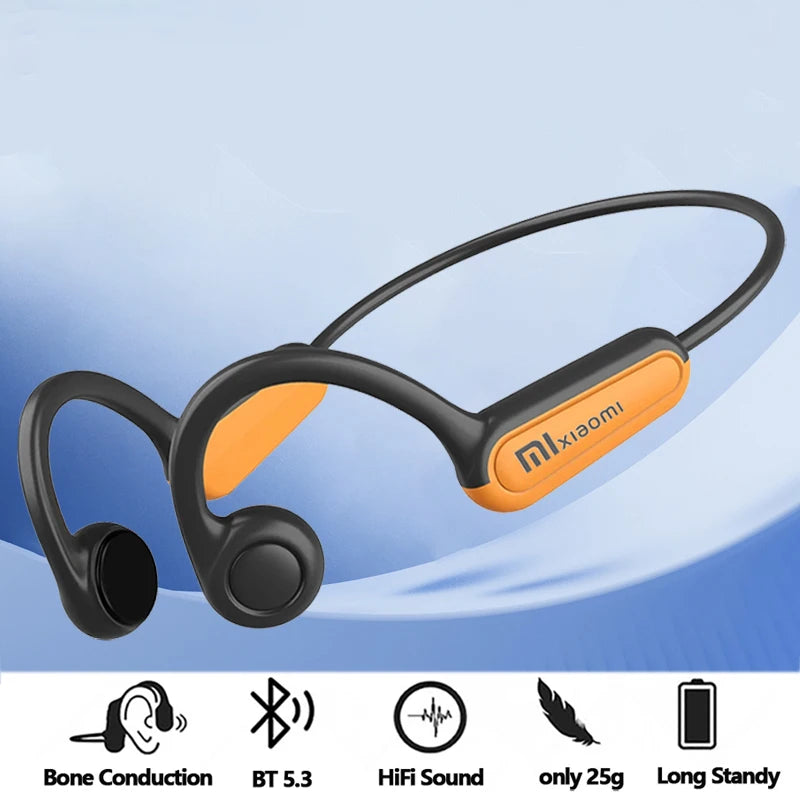 Xiaomi Real Bone Conduction Wireless Sport Headphones – Bluetooth Earbuds with Hands-Free Mic, Compatible for Running & Active Use