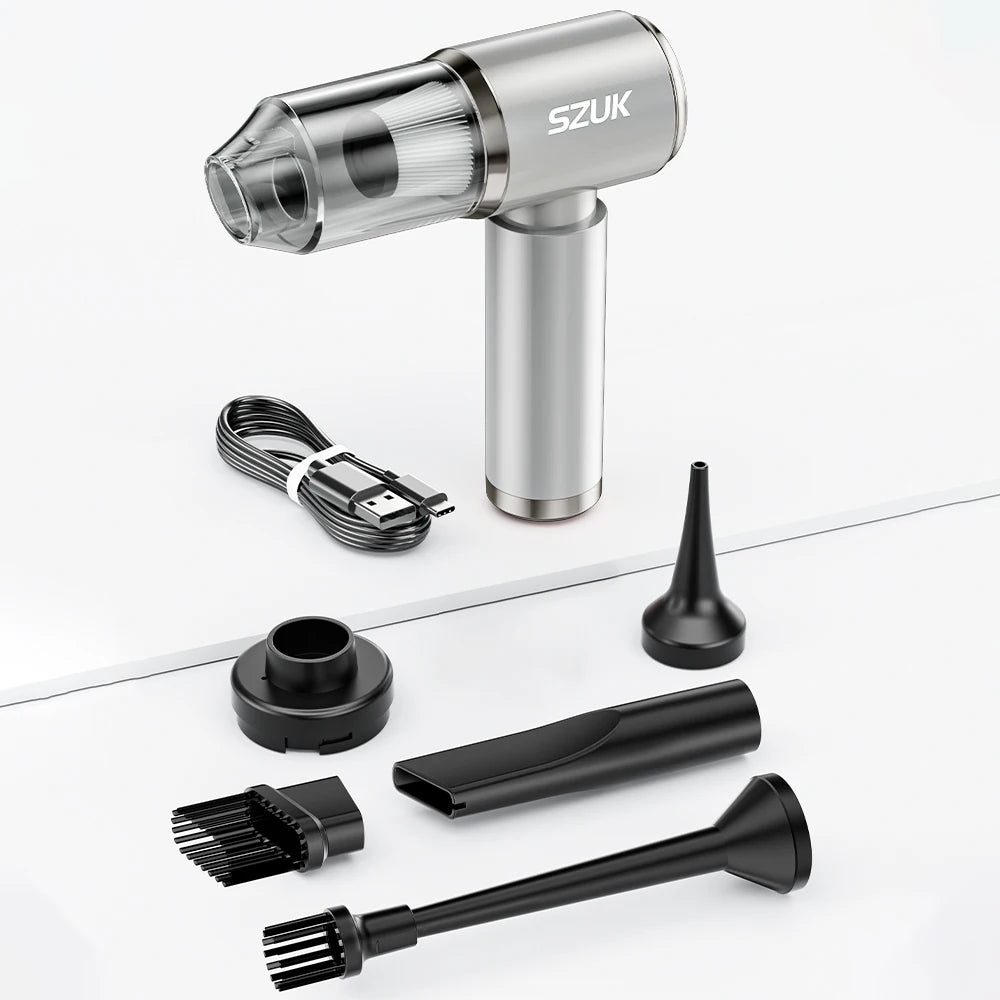 Car Vacuum Cleaner – Strong Suction, Wireless & Portable Mini Handheld Vacuum for Car, Home & Keyboard Cleaning