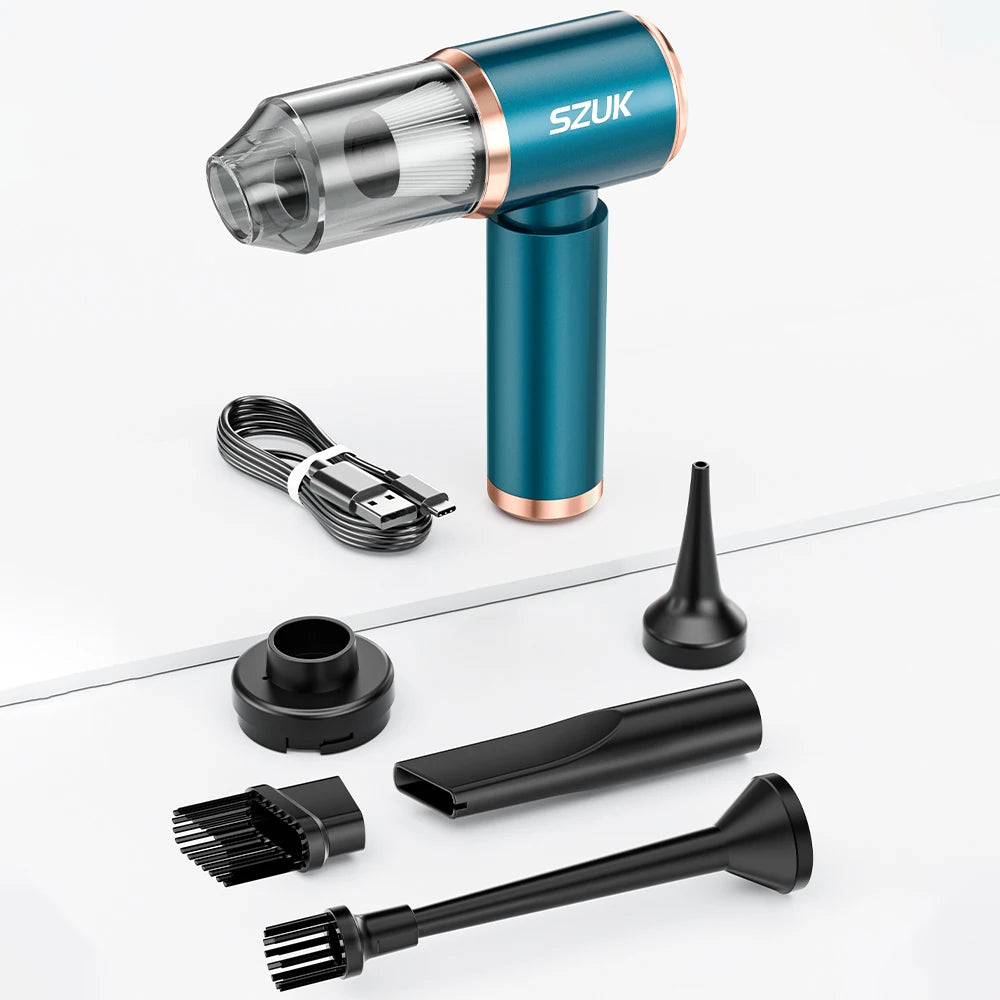 Car Vacuum Cleaner – Strong Suction, Wireless & Portable Mini Handheld Vacuum for Car, Home & Keyboard Cleaning
