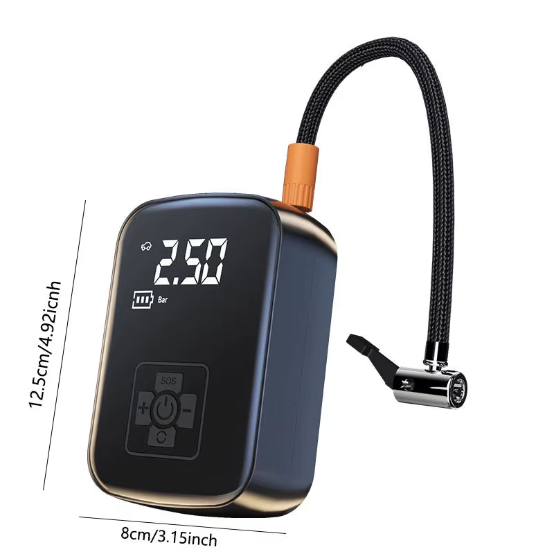 1Pc Wireless Electric Tire Inflator Pump – Portable Air Compressor for Car, Motorcycle, Bicycle, Boat, Auto Tires, and Balls