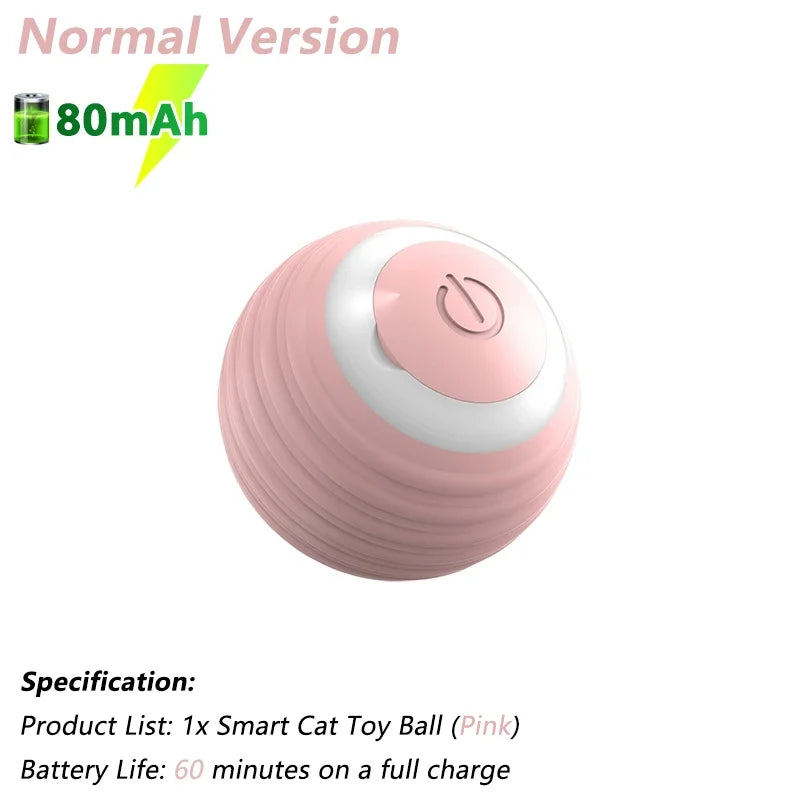 Smart Electric Rolling Cat Ball β Interactive Automatic Rotating Toy for Active Cats & Fun Playtime