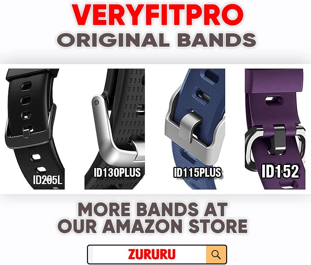 Replacement Bands for Veryfit Pro ID115Plus HR Fitness Tracker | Compatible Smartwatch Straps