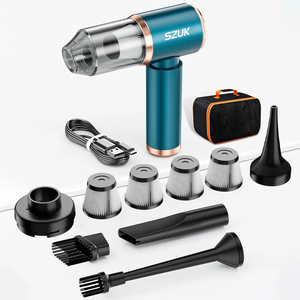 Car Vacuum Cleaner – Strong Suction, Wireless & Portable Mini Handheld Vacuum for Car, Home & Keyboard Cleaning
