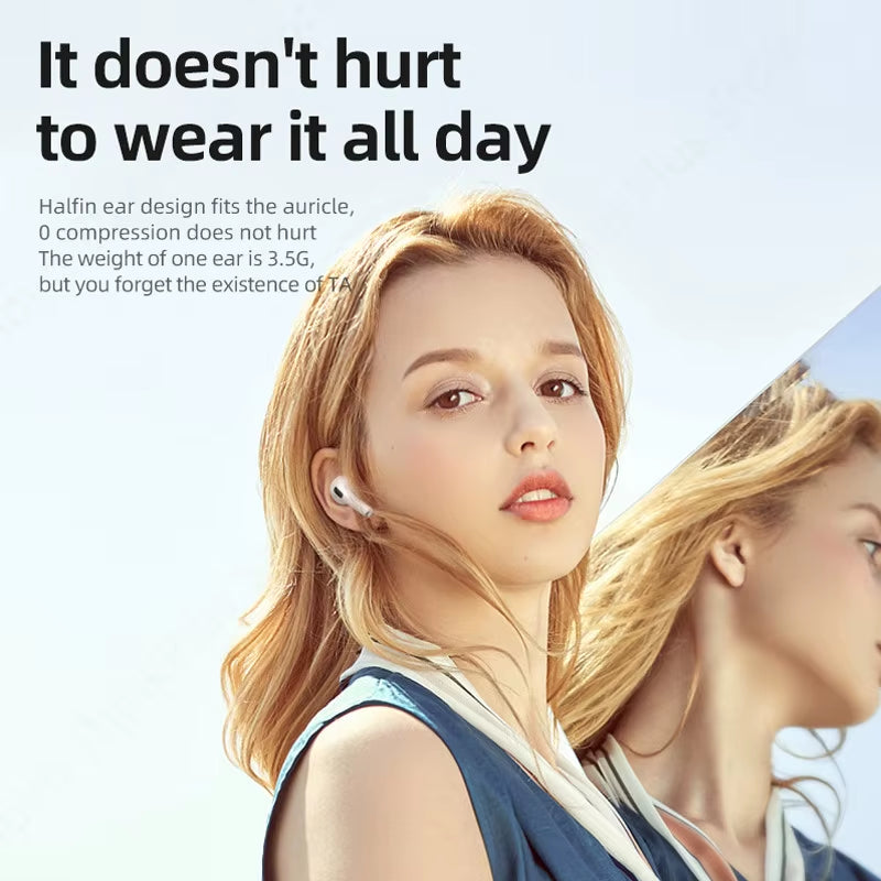 Original LP40 Bluetooth 5.0 TWS Wireless Earphones – Ergonomic Human Ear Design, Simple Operation, Secure Fit, True Wireless Stereo Headset