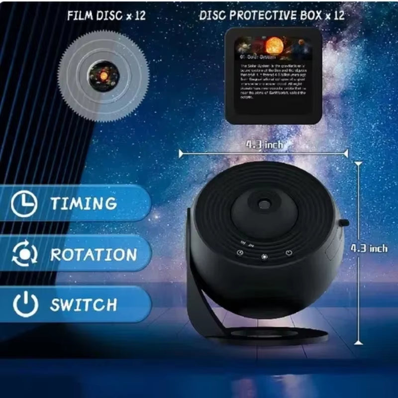Galaxy Projector Night Light – 360° Rotating Starry Sky LED Lamp for Kids’ Bedrooms, Home Decor & Perfect Gifts