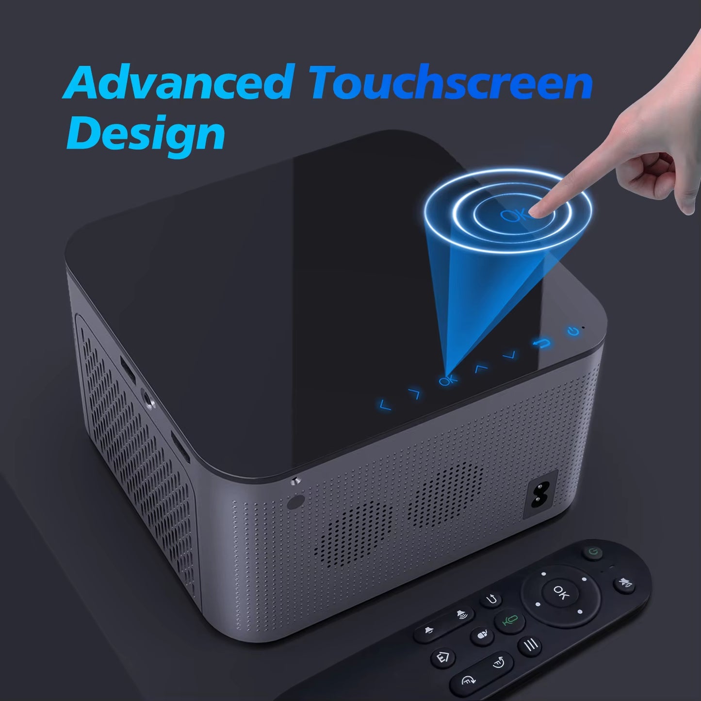 4K Smart Projector with Android 11 β 580 ANSI, Full HD 1080P, WiFi 6, Bluetooth 5.0, Voice Control | Home Theater with Allwinner H713 Chip