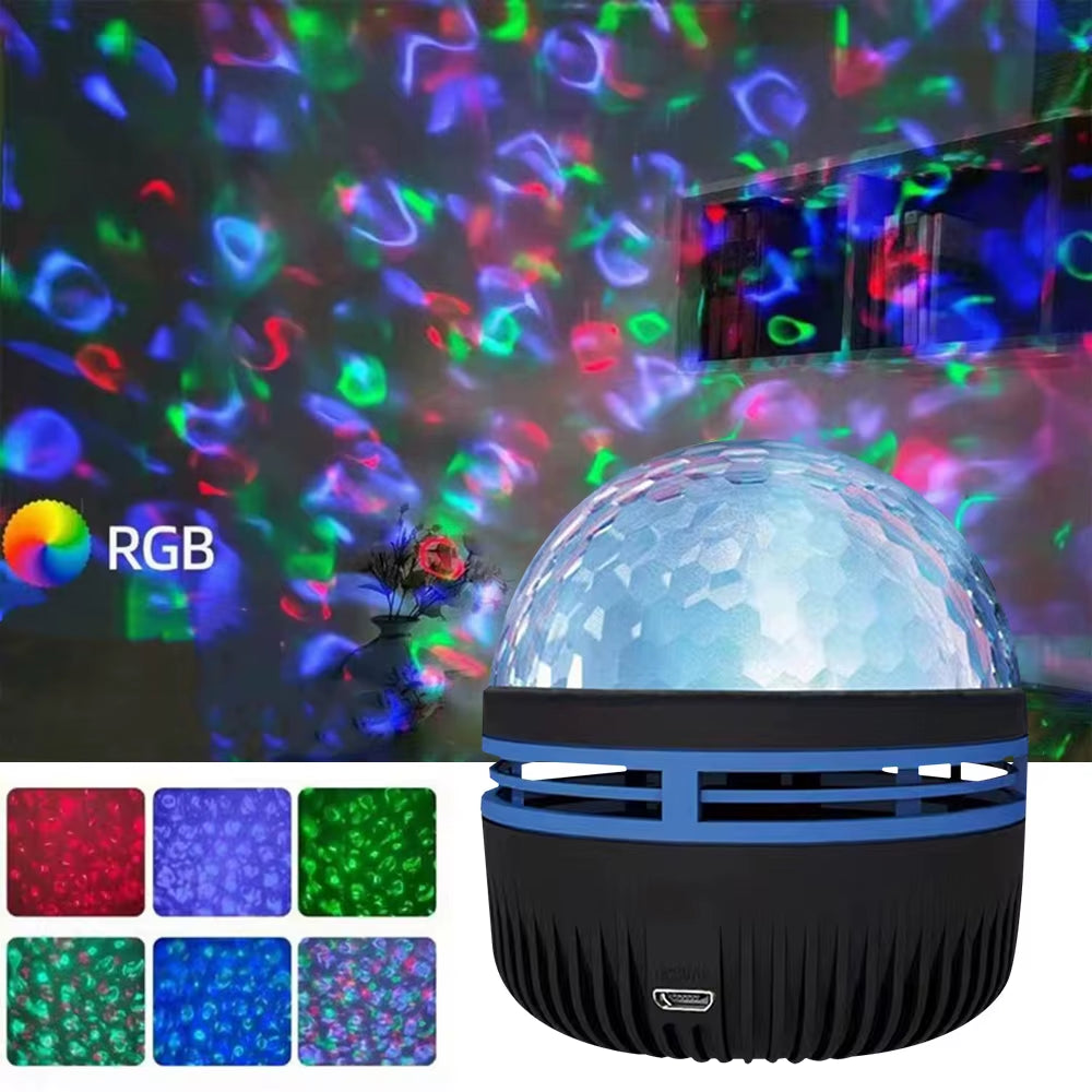 USB Aurora Projection Mini Lamp – Creative Ambient Night Light | Ground Projector for Bedrooms, Photoshoots, or Birthday Gifts