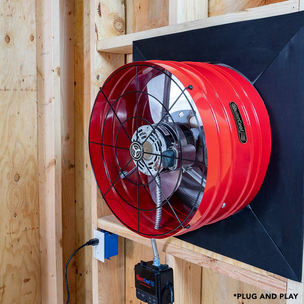 AFG SMT PRO-3.0 Smart Attic Fan for Gable Vents – 2940 CFM High-Performance Cooling – App-Controlled Thermostat & Humidistat – 20ft Power Cord, Plug-and-Play, Dual Speed