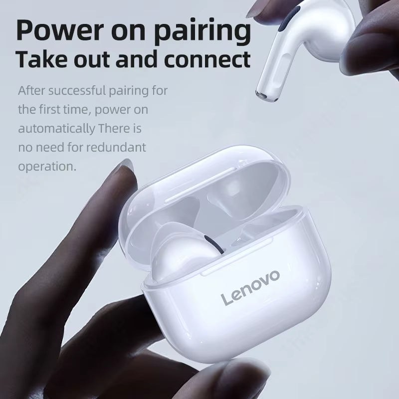 Original LP40 Bluetooth 5.0 TWS Wireless Earphones – Ergonomic Human Ear Design, Simple Operation, Secure Fit, True Wireless Stereo Headset