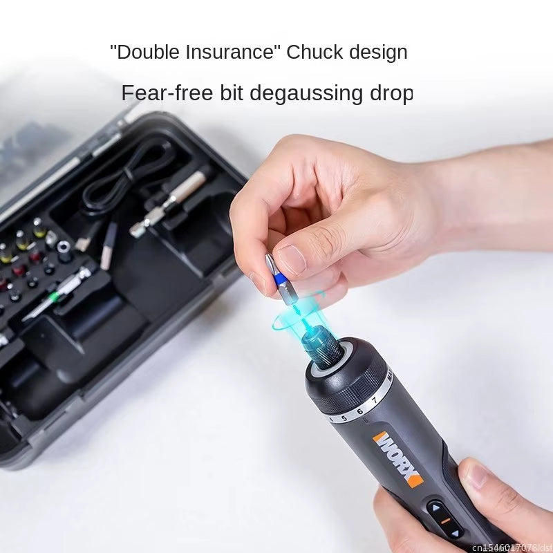 Worx 4V Mini Cordless Electric Screwdriver Set WX240 WX241 WX242 – USB Rechargeable Smart Hand Drill Tools