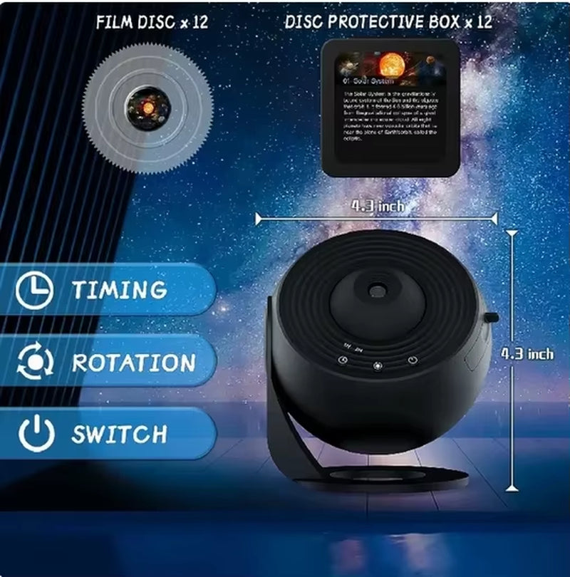 Galaxy Projector Night Light – 360° Rotating Starry Sky LED Lamp for Kids’ Bedrooms, Home Decor & Perfect Gifts