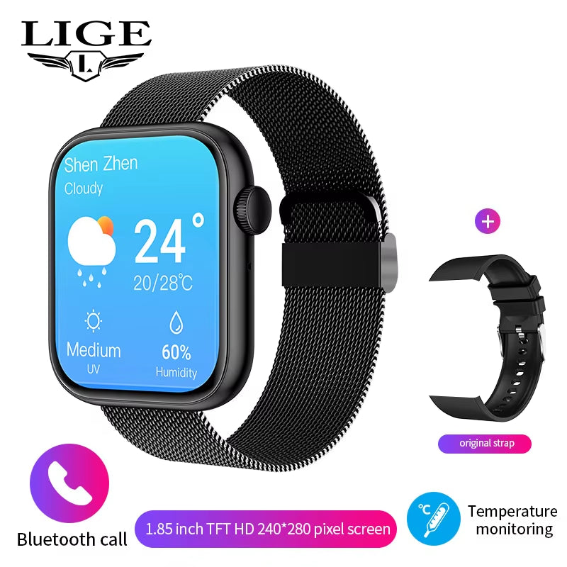2025 Smartwatch with Wireless Charging β Bluetooth Calling, Custom Watch Faces | Fitness Tracker for Men & Women