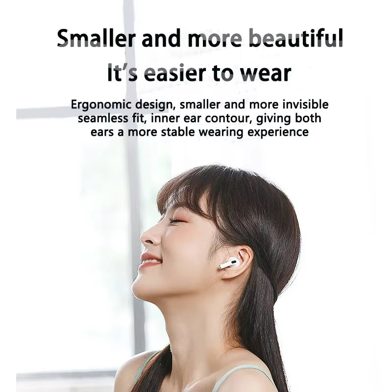 TWS Semi-In-Ear Bluetooth Wireless Headphones – Noise-Cancelling, Long Battery Life, Large Capacity Battery